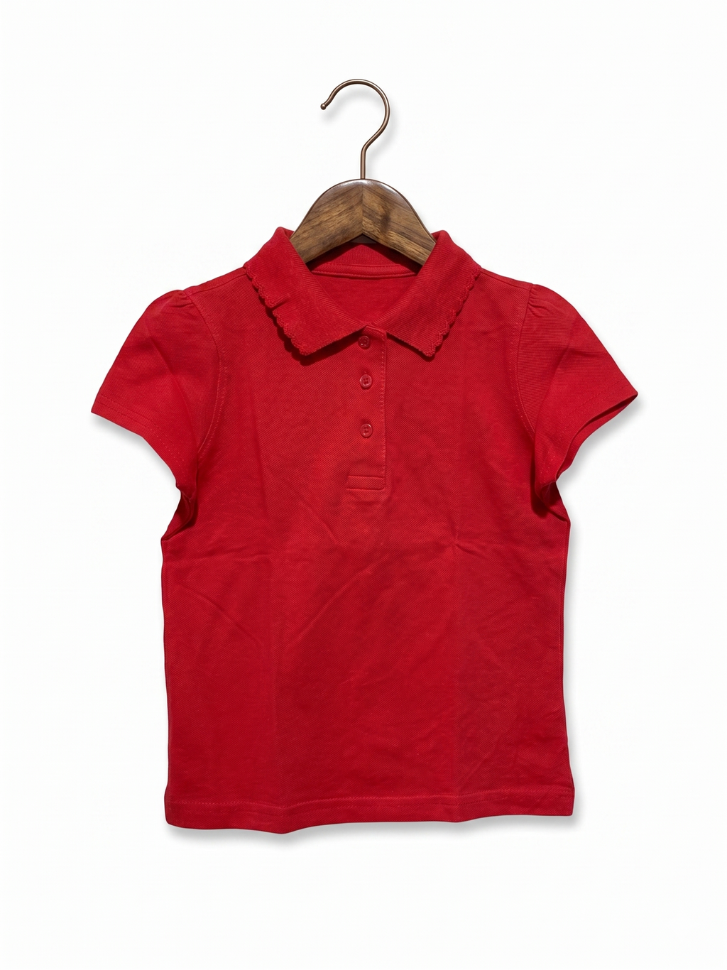 George Toddler Girls Scalloped Collar Polo Shirt - Size 3-4 Years AB1