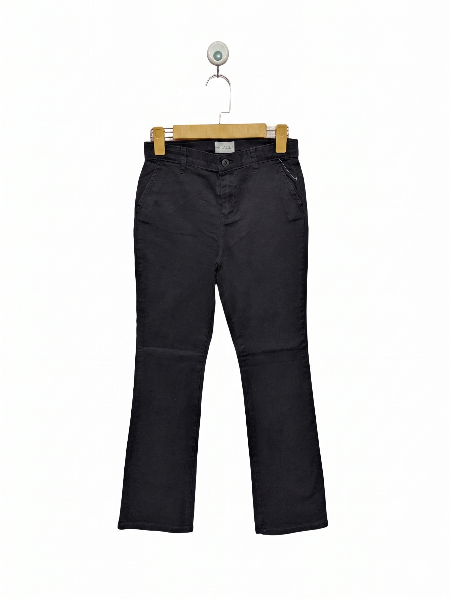 The Children's Place Girls Black Bootcut Uniform Dress Pants - Size 14S Estimated Age 11-13 Years AB1