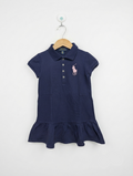 Polo Ralph Lauren Girls Navy Blue Polo Dress - Size 3T Estimated Age 3 Years AB2