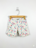 Kiki & Koko Girls White "Ocean Wonders" Seashell & Coral Shorts - Size Estimated Age 6–7 Years AB1