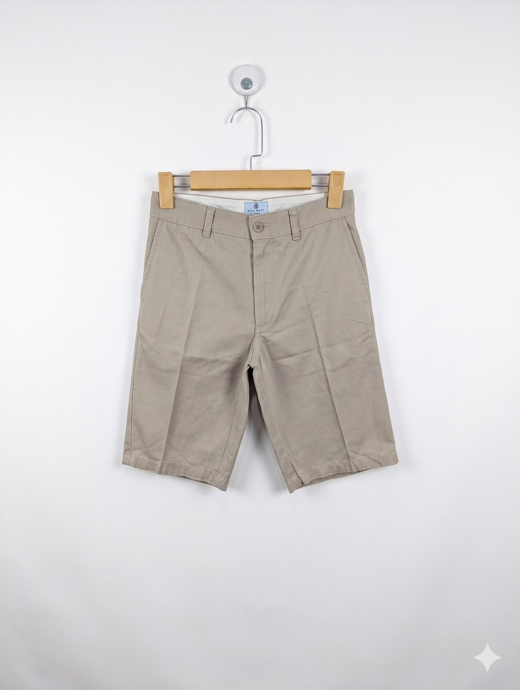 Class Club Boys Khaki Chino Shorts "Modern Fit" - Size Tag 14 Estimated Age 14 Years AB1