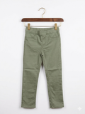 H&M Girls' Sage Green Stretch Treggings - Size 5-6 Years AB1