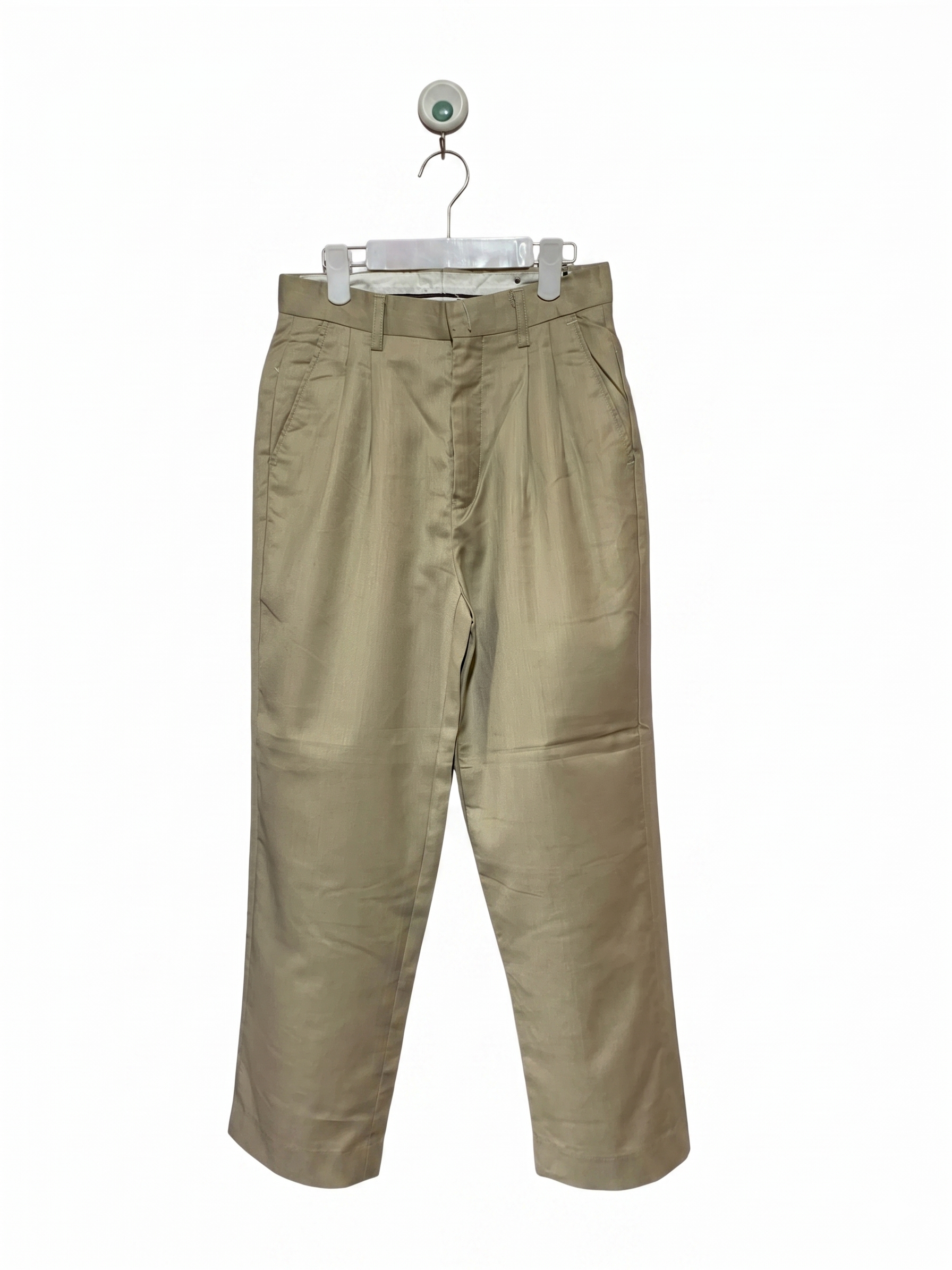 Vittorino Boys Sand Khaki Pleated Dress Pants - Size 8 AB1