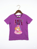 PAW Patrol Skye "Always Brave" Purple Sequin Graphic T-Shirt - Size 2-4 Years AB1