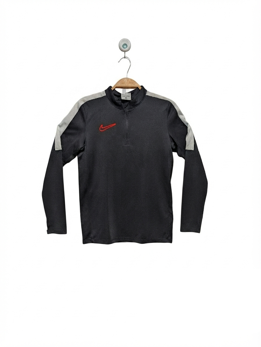 Nike Boys Black "Dri-FIT" Performance Quarter-Zip Top - Size Estimated Age 8-10 Years AB2