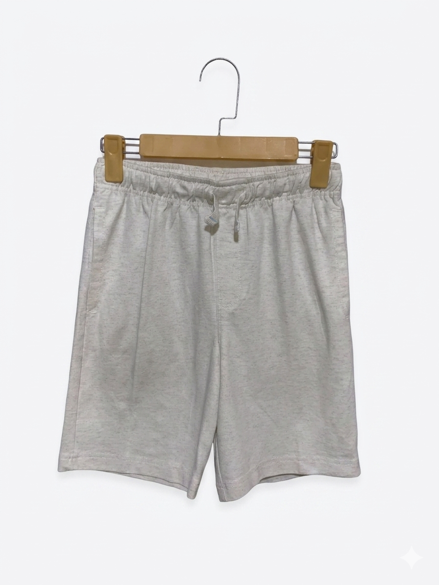 Tommy Bahama Boys Heather Oatmeal Knit Lounge Shorts - Size L (10/12) AB1