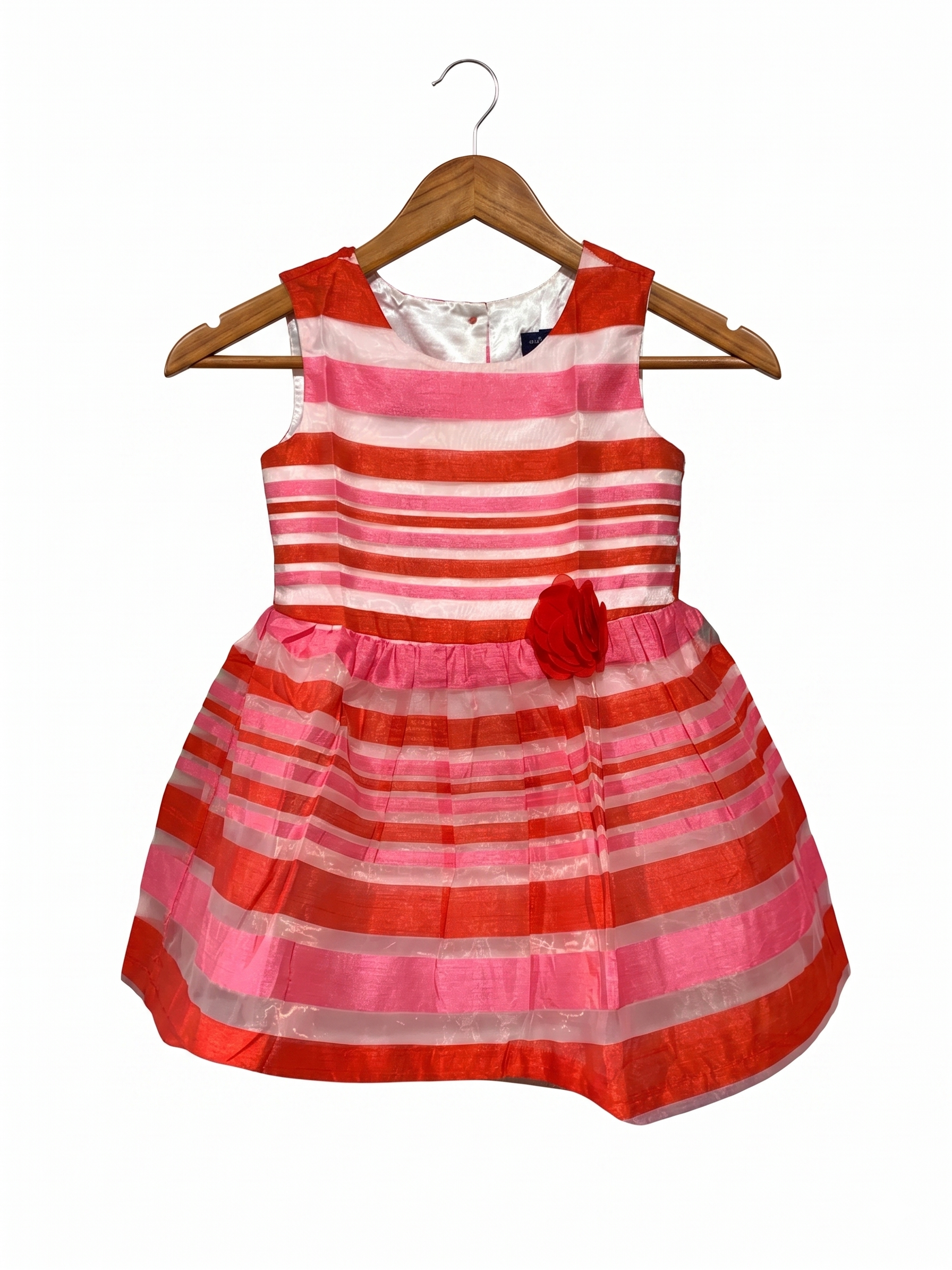 The Children's Place Toddler Girls Striped Organza Party Dress - Size 3T AB1