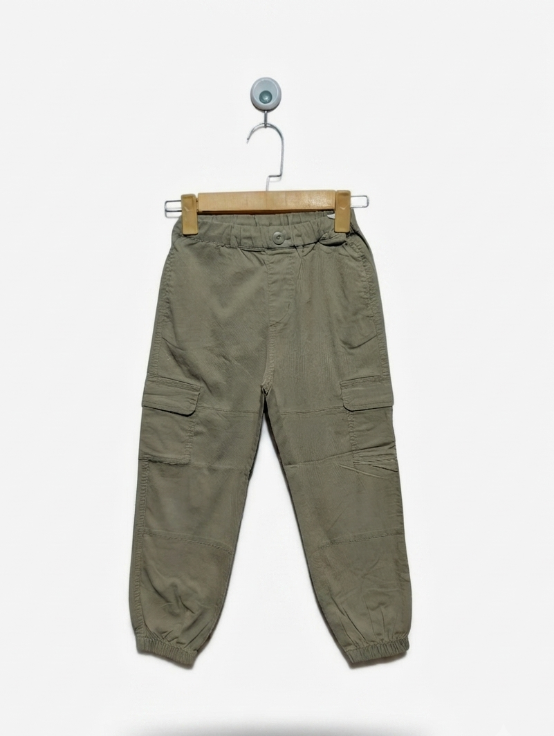 TopTen Kids Boys Khaki Cargo Jogger Pants - Size 120 (Estimated Age 6-7 Years) AB2