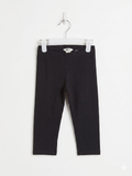 H&M Kids Basic Organic Cotton Black Leggings - Size 6-7Y AB1