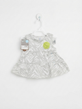 Carter's Baby Girls Grey & White Abstract Animal Print Dress - Size Estimated Age 6 Months AB2