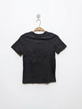 Kiabi Boys Dark Charcoal Solid Short Sleeve Tee - Size 8A (128 CM) Estimated Age 8 Years AB2