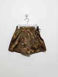 OKAIDI Girls Brown Floral Printed Mini Skirt - Size 4A/Y (102 cm) Estimated Age 4 Years AB2