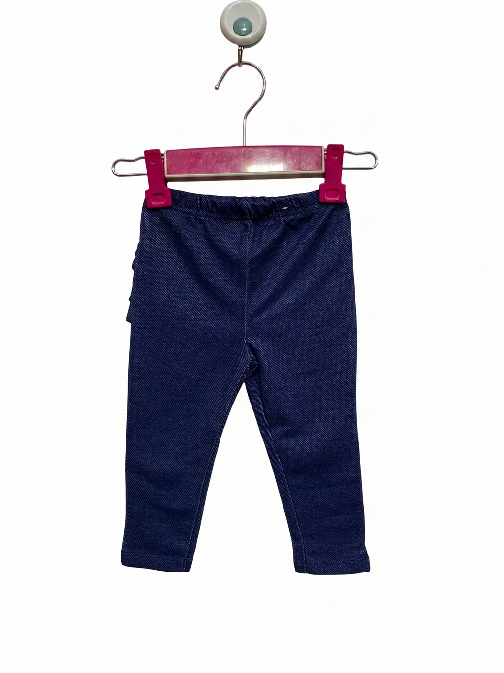 Garanimals Baby Girls Dark Knit Denim Ruffle Back Leggings - Size 12M (Fits 9-12 Months) AB1