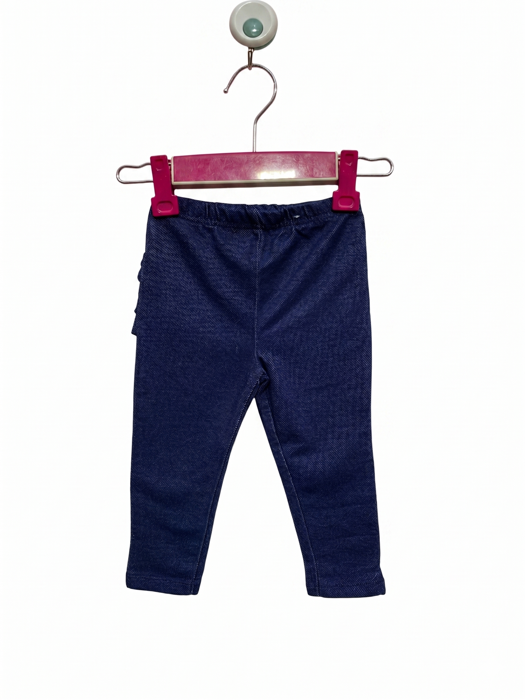 Garanimals Baby Girls Dark Knit Denim Ruffle Back Leggings - Size 12M (Fits 9-12 Months) AB1