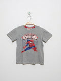 Marvel Ultimate Spider-Man Boys Heather Grey "Ultimate Spider-Man" Graphic Short Sleeve Tee - Size Estimated Age 8 Years AB2
