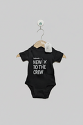 Southwest Baby Boys Black "New To The Crew" Graphic Bodysuit - Size Estimated Age Newborn (NB) AB2