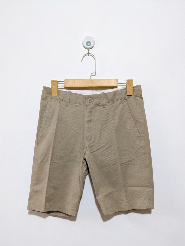 Crewcuts Boys Khaki "Everyday Stretch" Chino Shorts - Size 14 Estimated Age 13-14 Years AB2