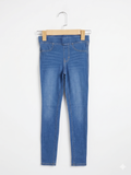 H&M Girls Medium Wash High-Stretch Denim Jeggings - Size Estimated Age 10 Years AB1