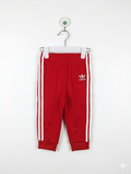 Adidas Unisex Boys Girls Scarlet Red Adicolor SST Track Pants - Size 085 Estimated Age 12-18 Months AB1