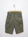 United Colors of Benetton Boys Olive Green Cargo Shorts - Size 160 (Estimated Age 11-12 Years) AB2
