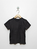 Primark Boys Black "Essential Pocket" Tee - Size 110 CM (Estimated Age 4-5 Years) AB2
