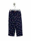 Tu Kids Navy Floral Viscose Trousers - Size 4-5 Years AB1