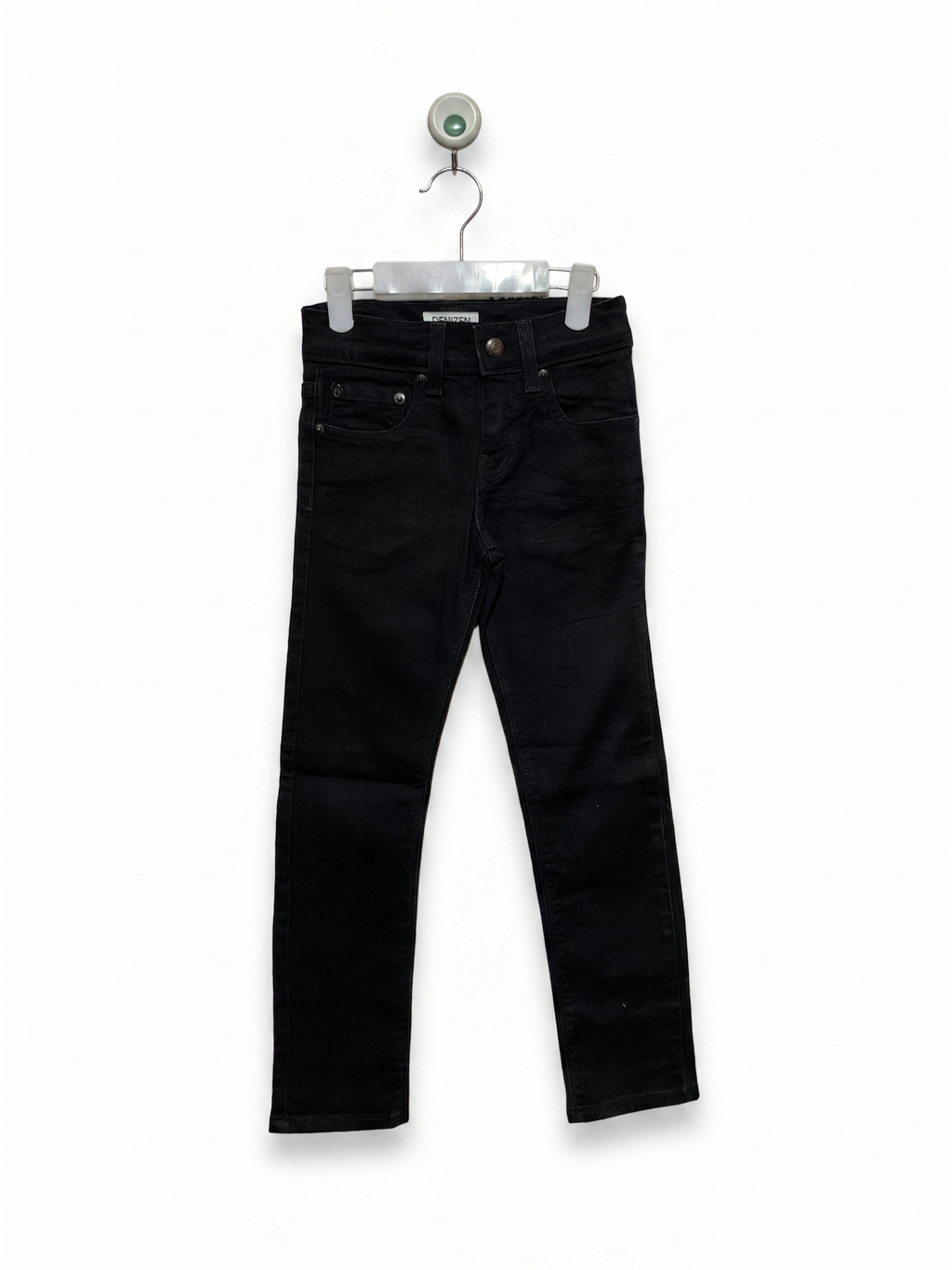 Denizen from Levi's Boys Jet Black Skinny Fit Denim Jeans - Size 7 AB1