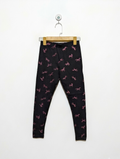 PEP&CO Girls Black "Glitter Unicorn" Print Leggings - Size 134-140CM Estimated Age 9-10 Years AB2