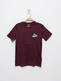 LC Waikiki Boys Burgundy "They Came From Space" Graphic Tee - Size Estimated Age 9-10 Years AB2