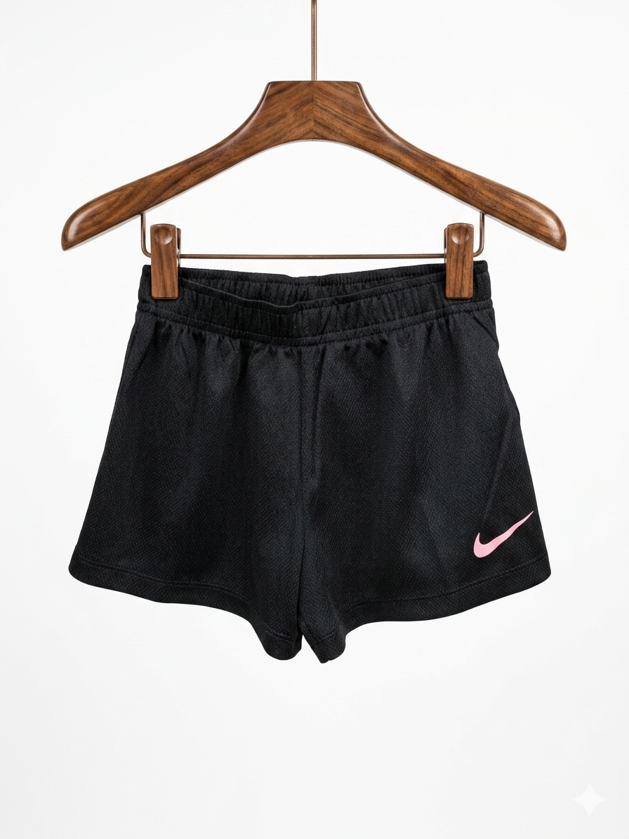 Nike Girls' Black Dri-FIT Performance Active Shorts - Size 5-6 Years AB1