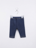 Elfindoll Classic Girls Dark Blue Denim-Look Pull-On Capri Pants - Size 90 Estimated Age 1-2 Years AB2