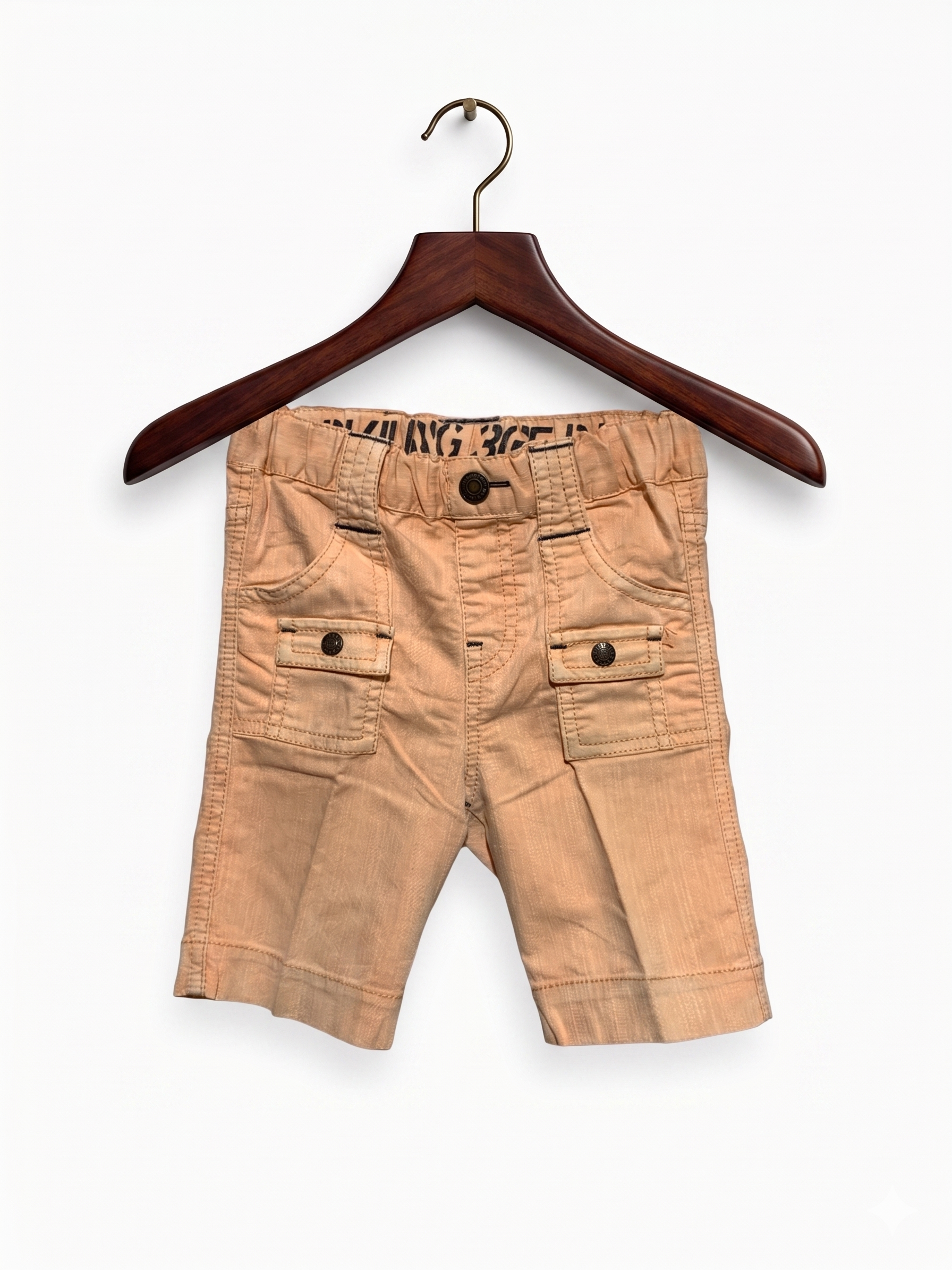 Junk Store Magnificent Garment Peach Utility Shorts - Size 2-3 Years AB1