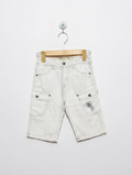 BEST WAY Boys Off-White "Africa Wild" Cargo Shorts - Size 8 Ans, Estimated Age 8 Years AB2