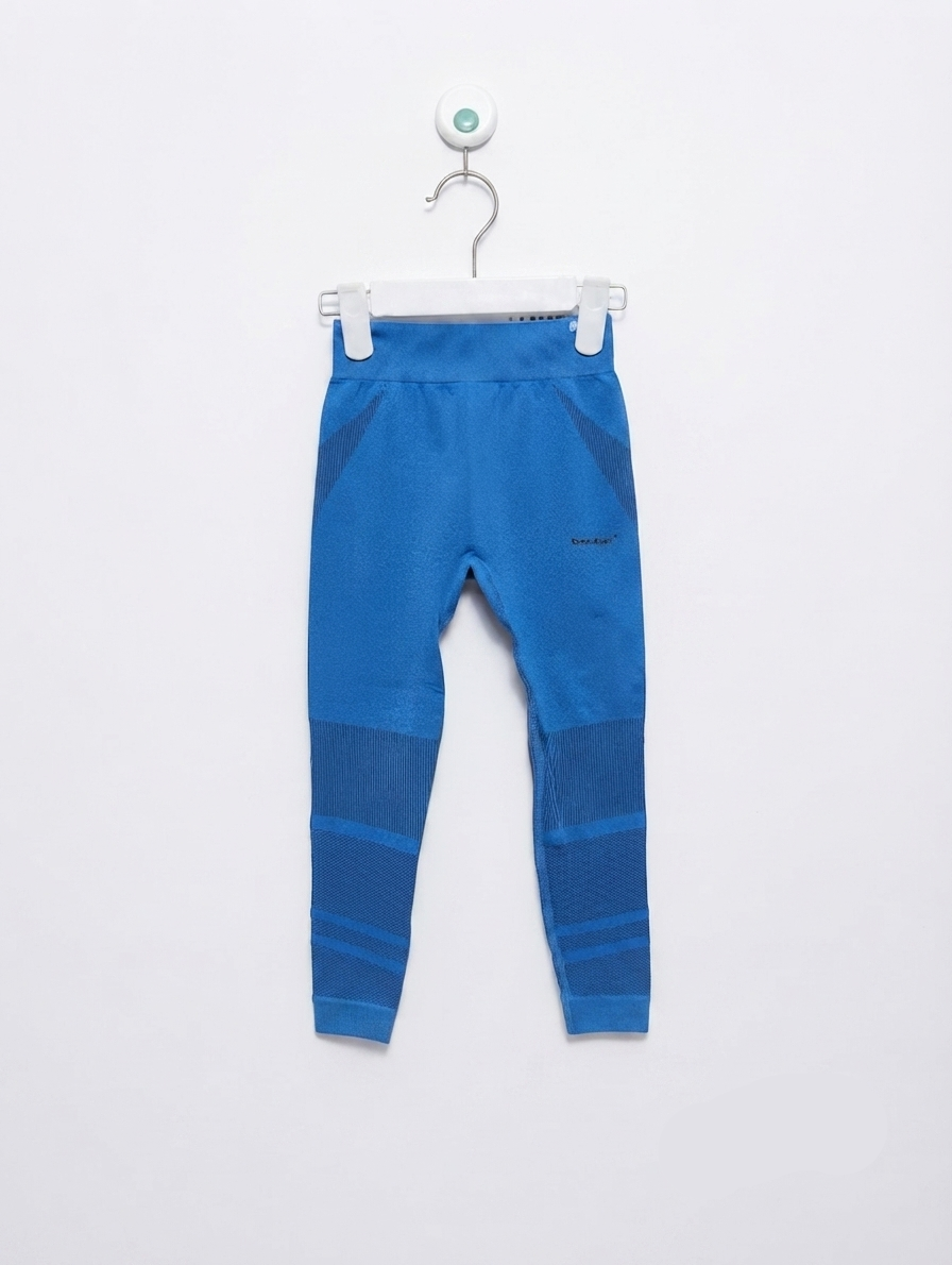 Pepco Girls Vibrant Blue Seamless Athletic Leggings - Size 92-98 Estimated Age 2-3 Years AB2
