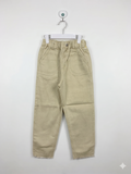 BREEZE Kids Khaki Daisy Embroidered Tapered Trousers - Size 130 Estimated Age 8-9Y AB1