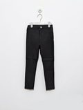 GU Girls Basic Black Skinny Fit Stretch Pants - Size 110 (Estimated Age 4-5 Years) AB2