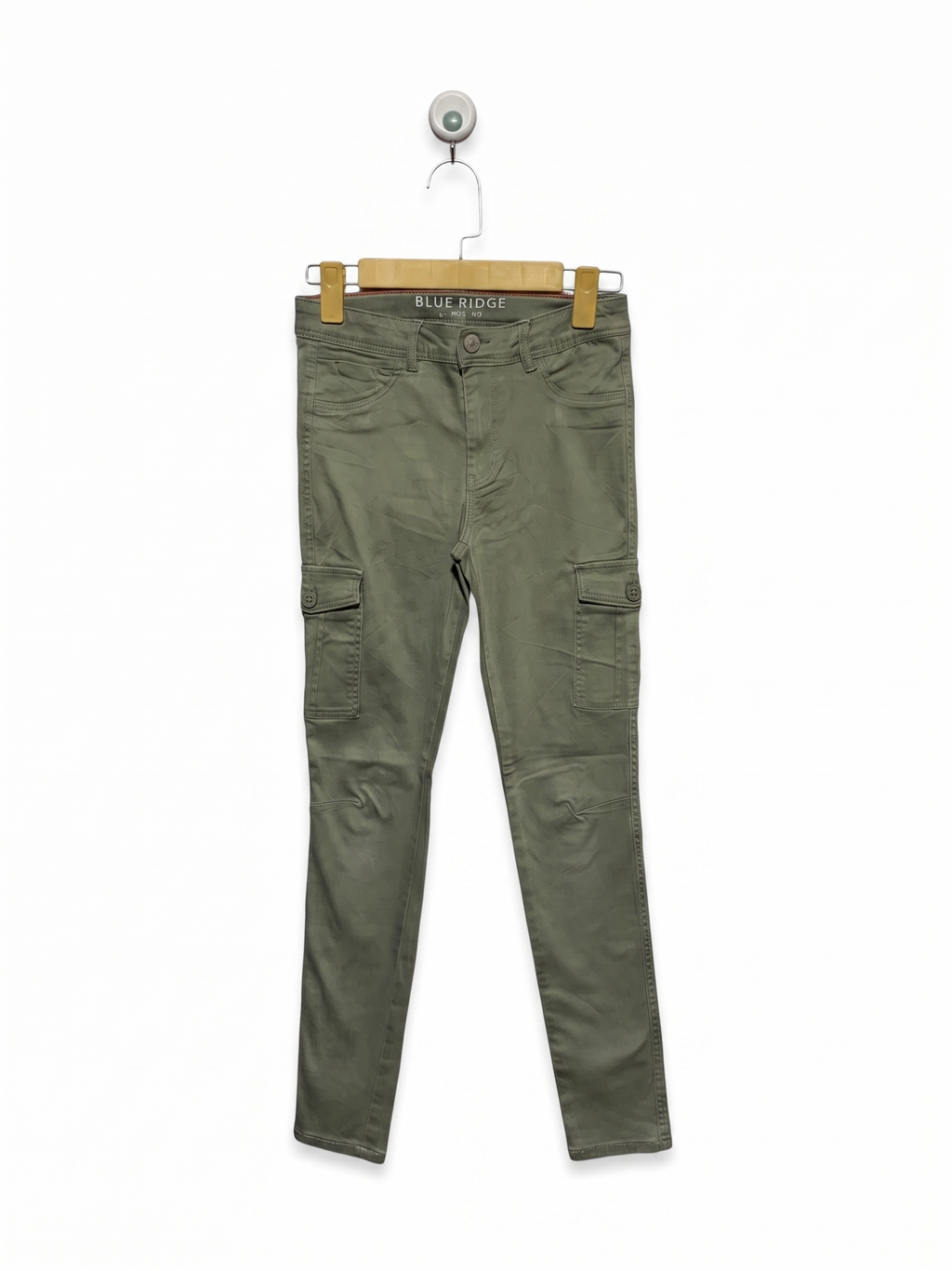 Blue Ridge Girls Jade Green "Jane Combat" Slim Fit Cargo Pants - Size 152 Estimated Age 11-12 Years AB1