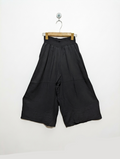 Girls Black "ed-it-ed" Wide-Leg Culotte Trousers - Size Estimated Age 8 Years AB2