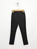 Classic Black Elastic Waist Versatile Pants - Size 140 (Estimated Age 9-10 Years) AB2