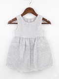 Wonder Nation Silver Shimmer Sleeveless Party Dress - Size 12M (Estimated for 1 Year Old) AB1