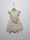 Rare Editions Girls Cream Lace Occasion Dress - Size 6 Estimated Age 6 Years AB2