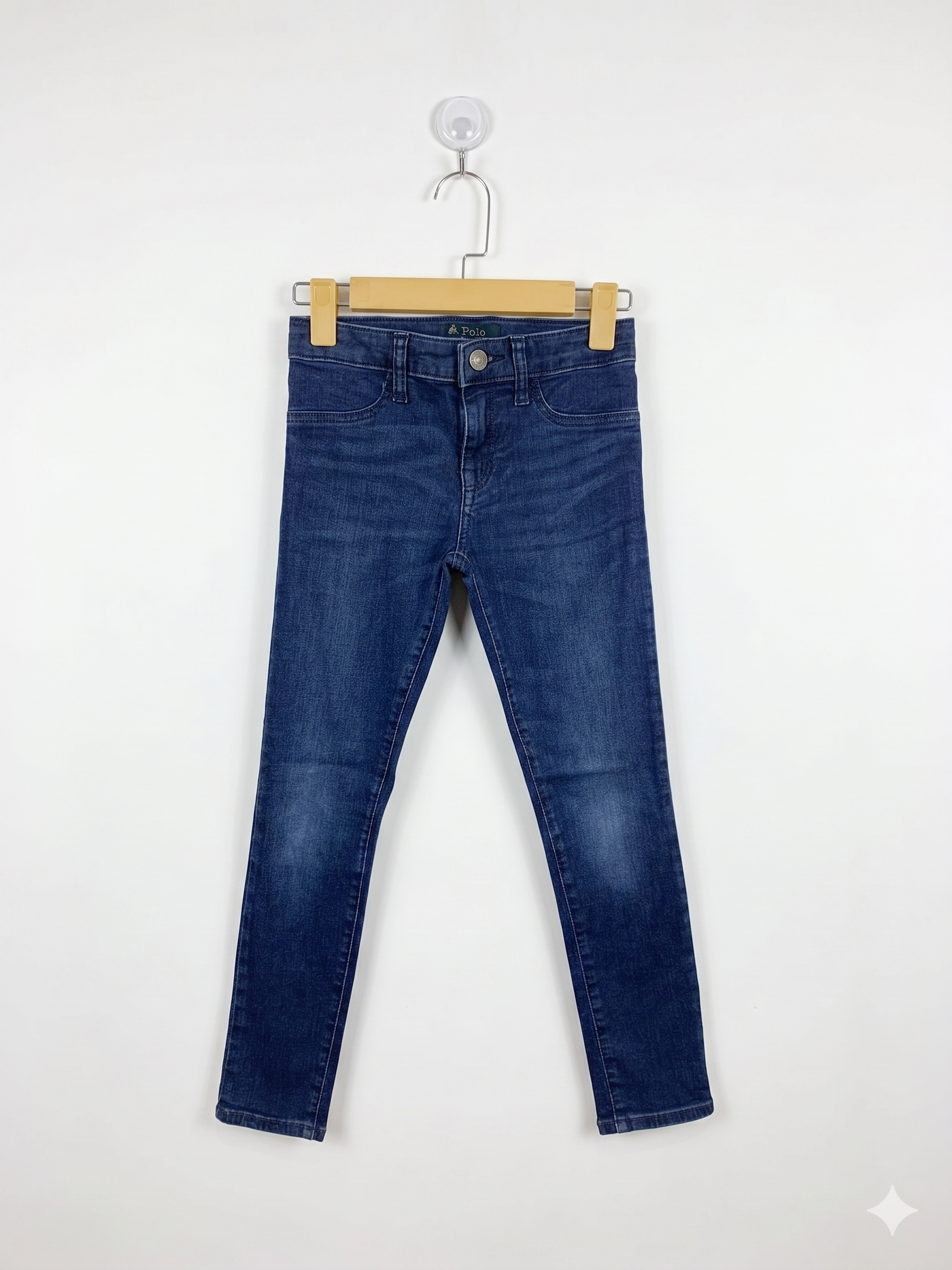 Polo Ralph Lauren Kids Dark Indigo Slim-Fit Denim Jeans - Size Estimated Age 10 Years AB1