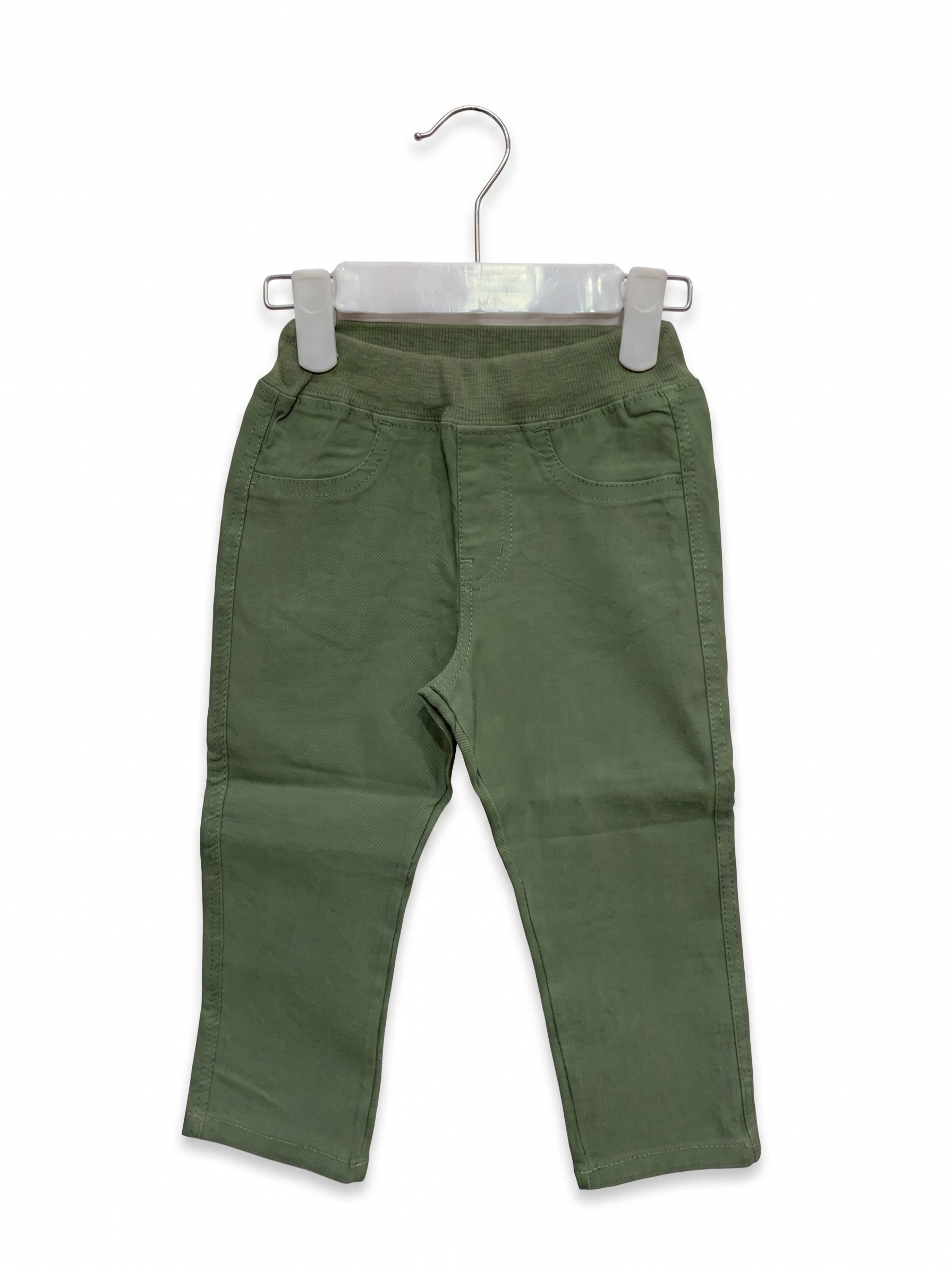 Uniqlo Baby Toddler Olive Green Relaxed Fit Trousers Size: 80 (Approx. 12–18 Months / Up to 11kg) AB1
