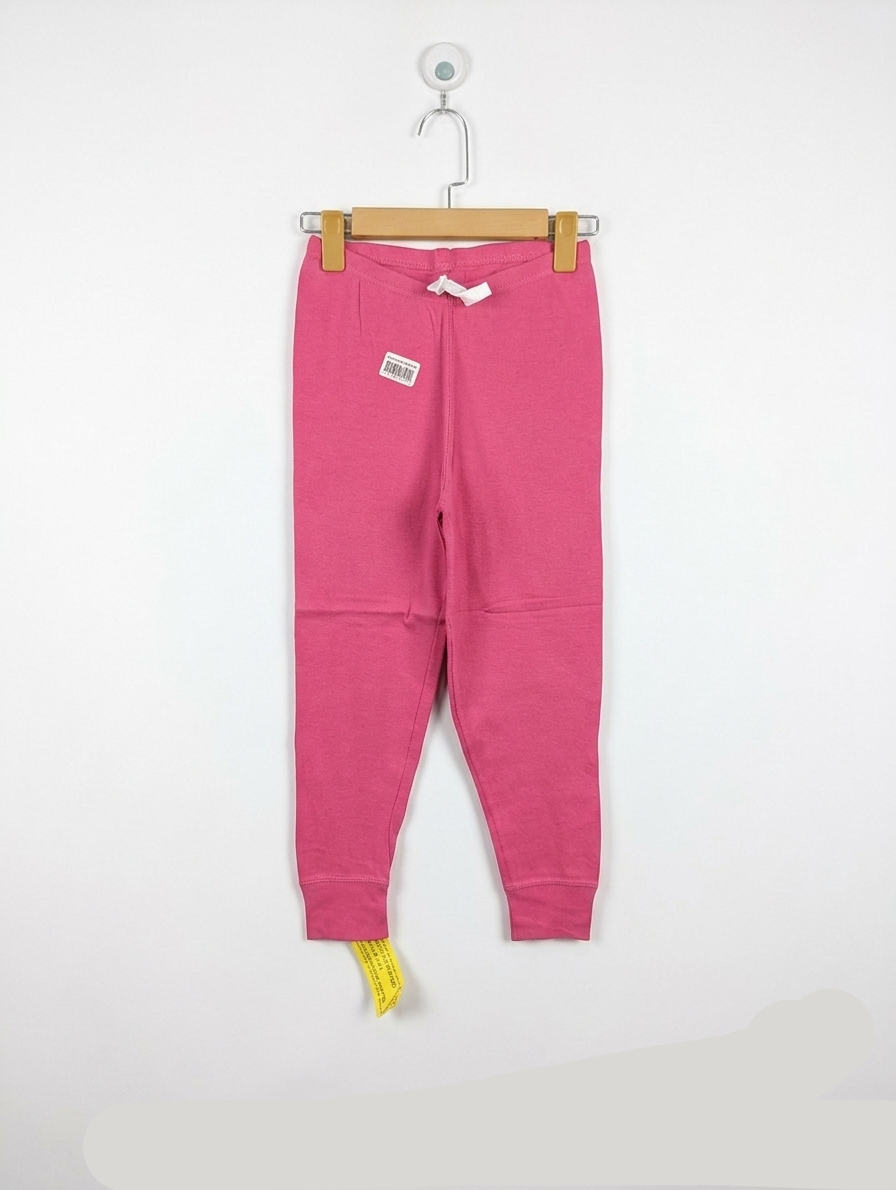 Girls Pink Comfortable Elastic Waist Leggings - Size 10 (Estimated Age 9-10 Years) AB2