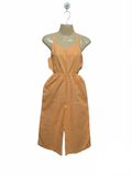 Joe Fresh Girls Peach Sleeveless Cut-Out Jumpsuit - Size M (Estimated Age 7-8 Years) AB2