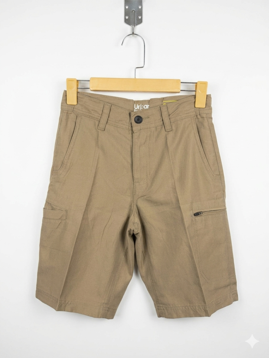 Urban Pipeline Boys Khaki "SuperStrong" Cargo Shorts - Size Estimated Age 12 AB1