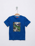 Tissaia Boys Blue "Dinosaur" Graphic T-Shirt - Size 8 Years, Estimated Age 8 Years AB2