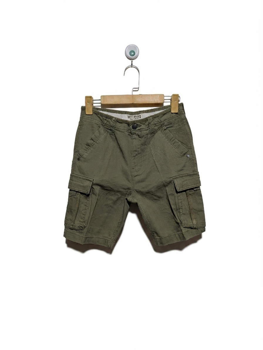 Next Brand Boys Olive Green Cargo Shorts - Size 10 Years Estimated Age 10 Years AB2