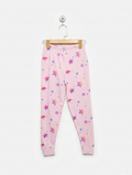 George Girls Pastel Pink "Multicolor Star" Print Leggings - Size 7-8 Years Estimated Age 7-8 Years AB2