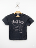 Space Trip Astronaut Graphic Charcoal Grey T-Shirt - Size 95 AB1